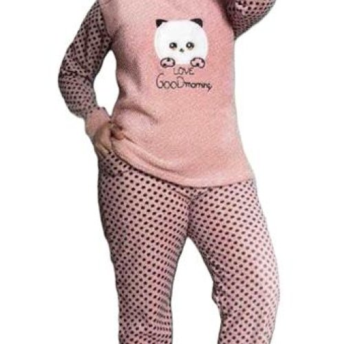 Пижама Estima (XL-4XL) E11 pink (зима) Estima E11 pink