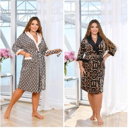 Халат Estima (L-2XL) E9 brown (зима) Estima E9 brown