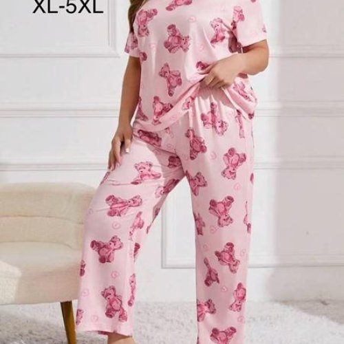 Пижама Estima (XL-5XL) N500028 pink (деми) Estima N500028 pink