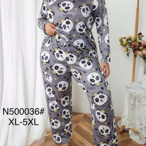 Пижама Estima (XL-5XL) N500036 grey (деми) Estima N500036 grey