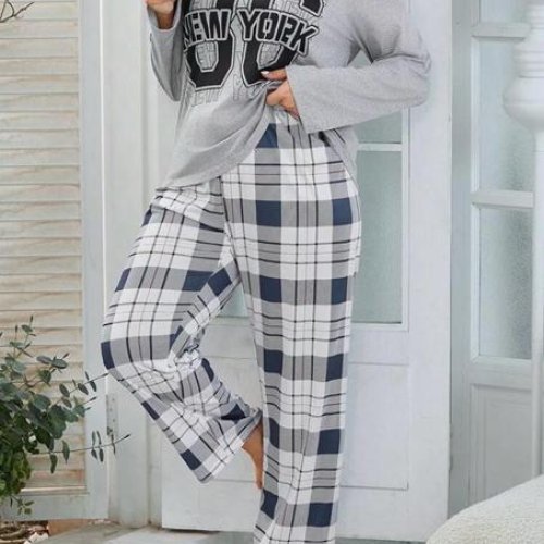 Пижама Estima (XL-5XL) N500043 grey (деми) Estima N500043 grey