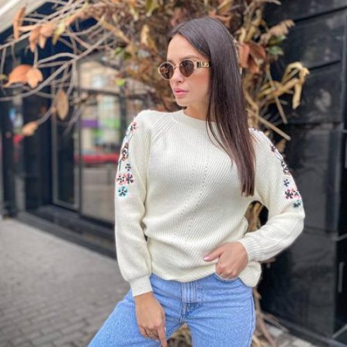 Свитер Kosta (42-48) 5806 white (зима) Kosta 5806 white