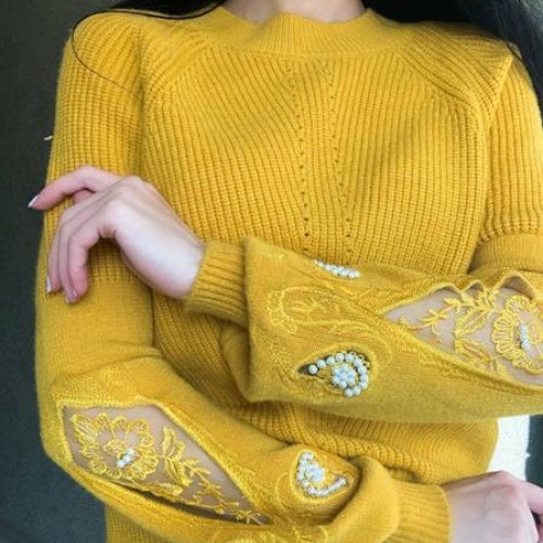 Свитер Kosta (42-48) 7176 yellow (зима) Kosta 7176 yellow