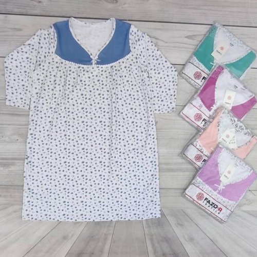 Ночнушка Samo (58-66) 7150 white-pink (зима) Samo 7150 white-pink