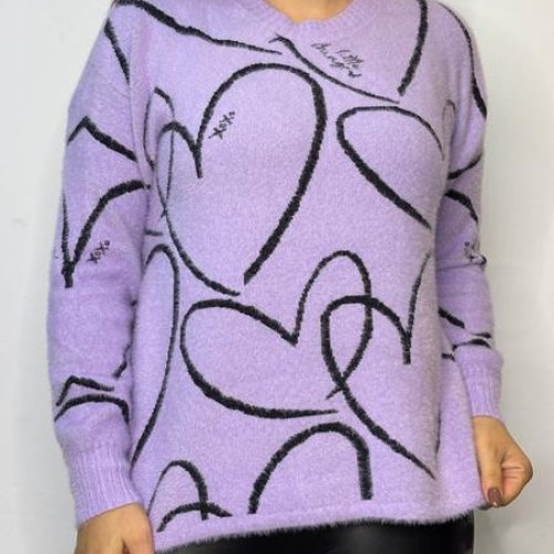 Свитер Kosta (42-46) 12597 lilac (зима) Kosta 12597 lilac