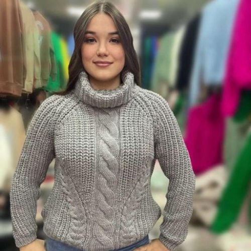 Свитер Julia (one size) JL430 grey (зима) Julia JL430 grey