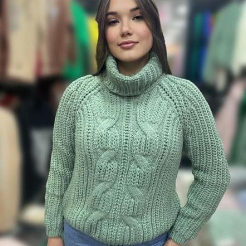 Свитер Julia (one size) JL432 mint (зима) Julia JL432 mint