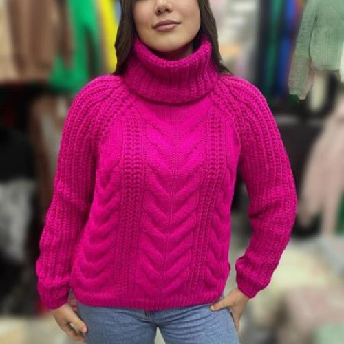 Свитер Julia (one size) JL435 crimson (зима) Julia JL435 crimson