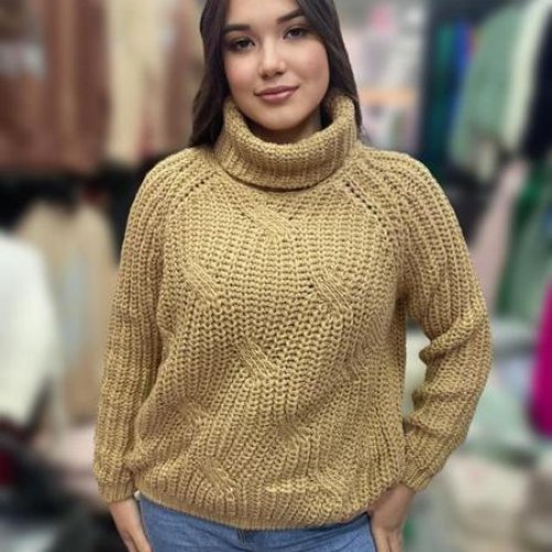 Свитер Julia (one size) JL438 beige (зима) Julia JL438 beige