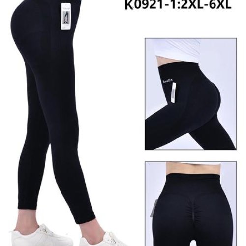 Лосины Kenalin (2XL-6XL) 0921 black (деми) Kenalin 0921 black