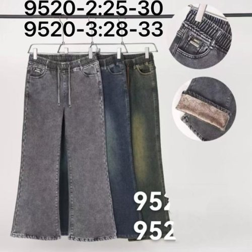 Джинсы Kenalin (28-33) 9521-2 green (зима) Kenalin 9521-2 green