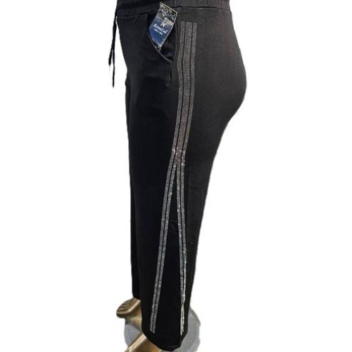 Штаны спорт Kenalin (2XL-6XL) 9670-7 black (деми) Kenalin 9670-7 black