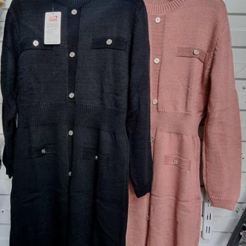 Платье Julia (48-52) JL642 powder (зима) Julia JL642 powder