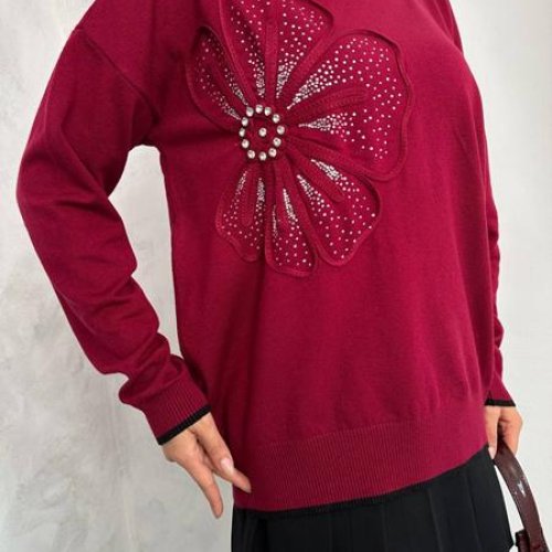 Свитер Julia (52-54) JL663 grey (зима) Julia JL663 grey