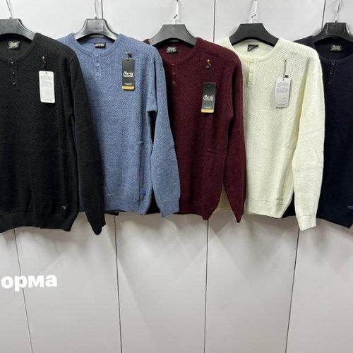 Свитер Navas (L-2XL) NW858 milk (зима) Navas NW858 milk