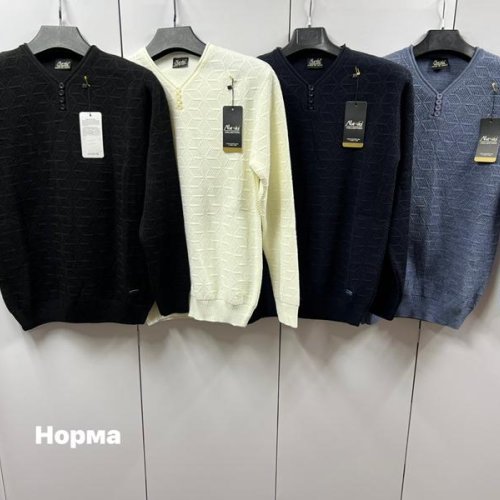Свитер Navas (L-2XL) NW867 navy (зима) Navas NW867 navy