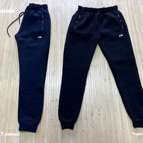 Штаны спорт Navas (M-2XL) NW881 navy (зима) Navas NW881 navy