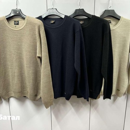 Свитер Navas (3XL-5XL) 72150-1 black (зима) Navas 72150-1 black