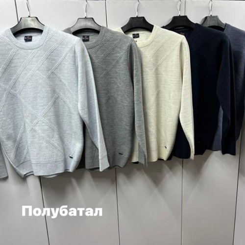 Свитер Navas (L-2XL) NW494 black (зима) Navas NW494 black