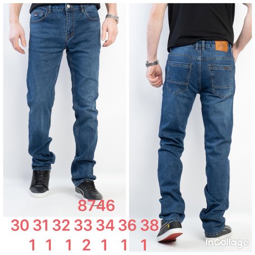 Джинсы God Baron (30-38) 8746 blue (деми) God Baron 8746 blue