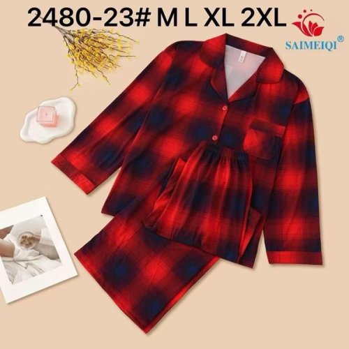 Пижама Estima (M-2XL) 2480-23 red (деми) Estima 2480-23 red