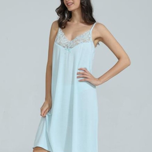 Ночнушка Estima (M-3XL) 70379 l.blue (деми) Estima 70379 l.blue