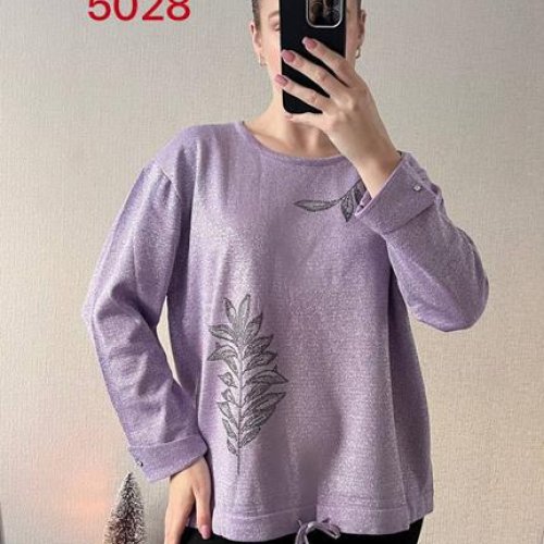 Свитер FSN (48-52) 5028-1 lilac (деми) FSN 5028-1 lilac