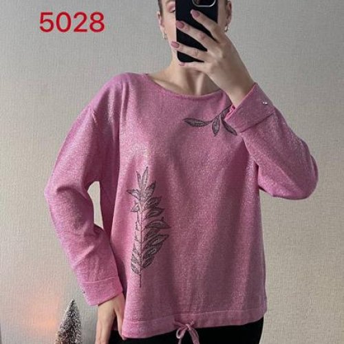 Свитер FSN (48-52) 5028-1 pink (деми) FSN 5028-1 pink