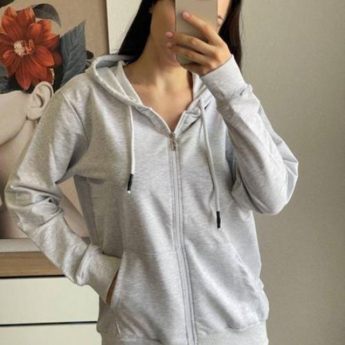 Кофта спорт FSN (46-52) 2487 l.grey (деми) FSN 2487 l.grey
