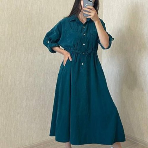 Платье FSN (46-50) 715-1 green (деми) FSN 715-1 green