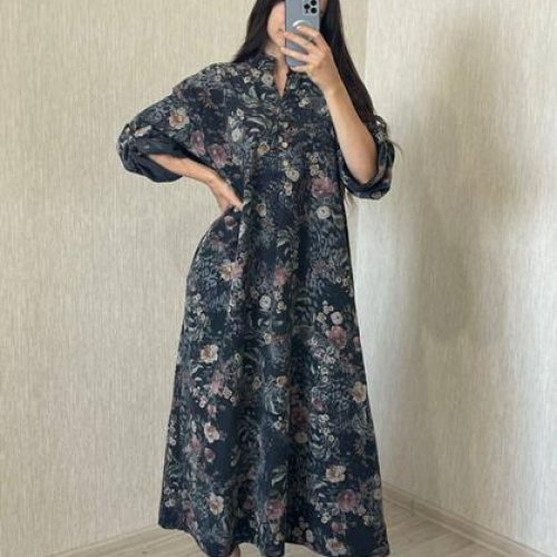 Платье FSN (54-58) 716-2 d.green (деми) FSN 716-2 d.green