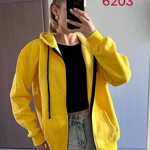 Кофта спорт FSN (42-48) 6203 yellow (зима) FSN 6203 yellow