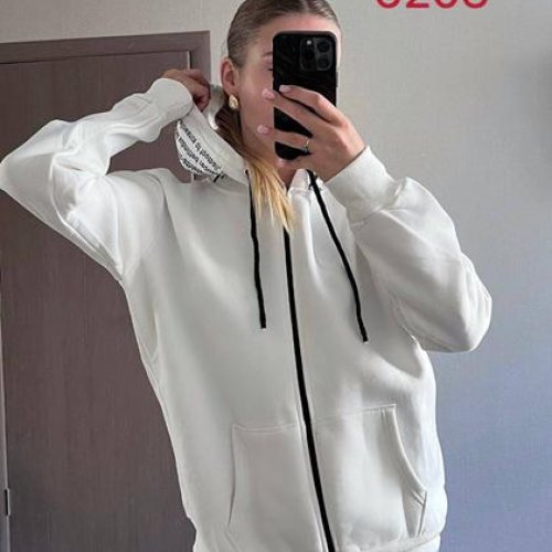 Кофта спорт FSN (42-48) 6203 white (зима) FSN 6203 white