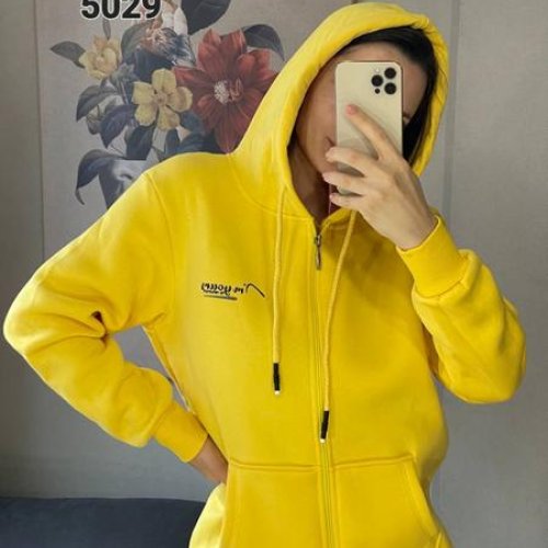 Кофта спорт FSN (42-48) 5029 yellow (зима) FSN 5029 yellow