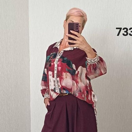 Рубашка FSN (50-54) 733 wine (деми) FSN 733 wine