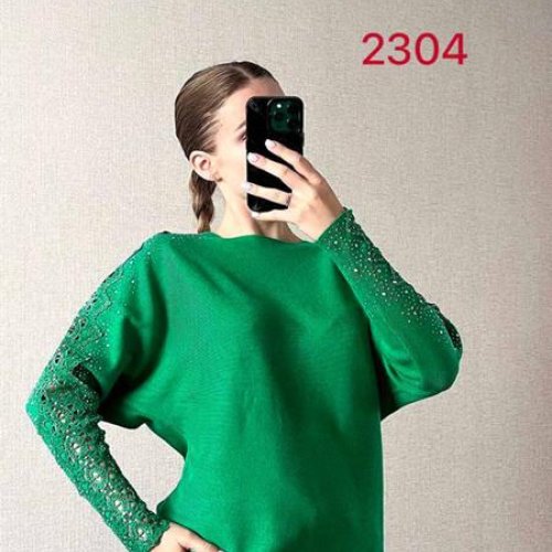 Свитер FSN (44-48) 2304 green (деми) FSN 2304 green