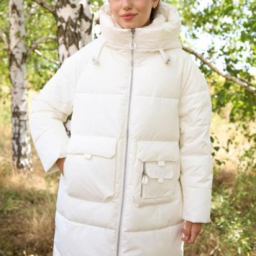 Куртка Desselil (S-2XL) 1127-13 white (зима) Desselil 1127-13 white
