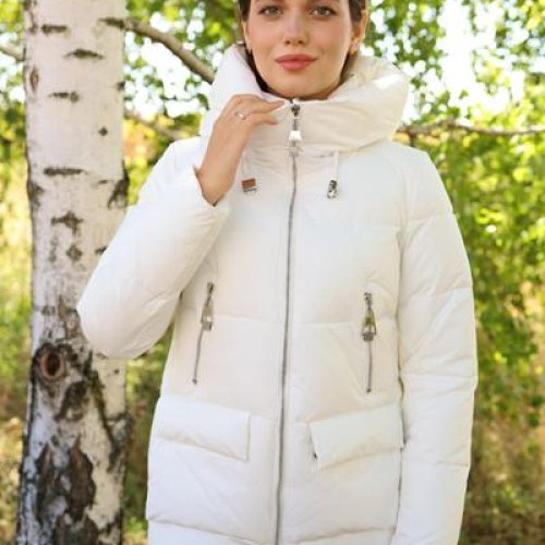 Куртка Desselil (S-2XL) 1101-13 white (зима) Desselil 1101-13 white