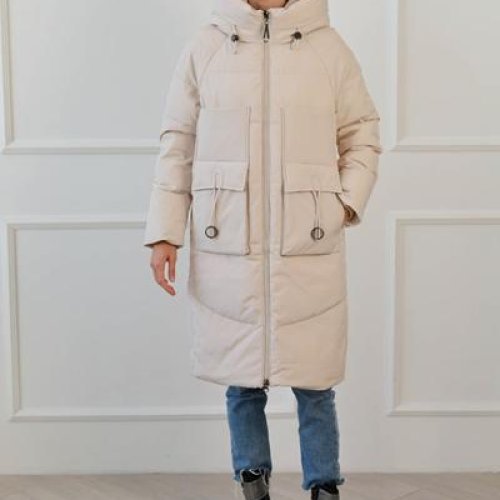 Куртка Desselil (S-2XL) 855-12 beige (зима) Desselil 855-12 beige