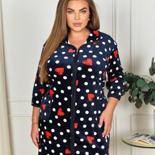 Халат Anion (54-62) 800-25 navy (деми) Anion 800-25 navy