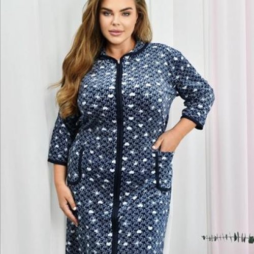 Халат Anion (58-66) 800-108 blue (деми) Anion 800-108 blue