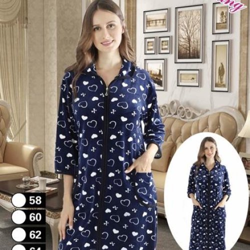 Халат Anion (58-66) 800-26 navy (деми) Anion 800-26 navy