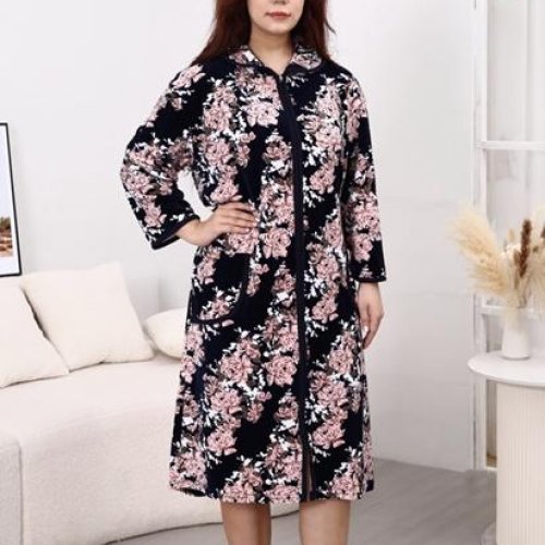 Халат Anion (62-70) A800-130 black-pink (деми) Anion A800-130 black-pink