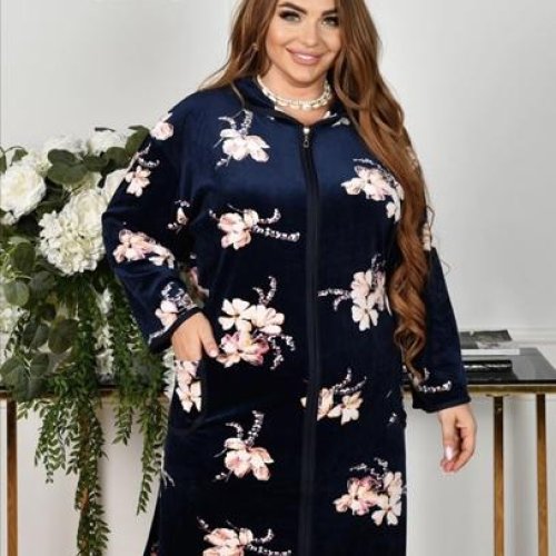 Халат Anion (62-70) A800-138 navy (деми) Anion A800-138 navy