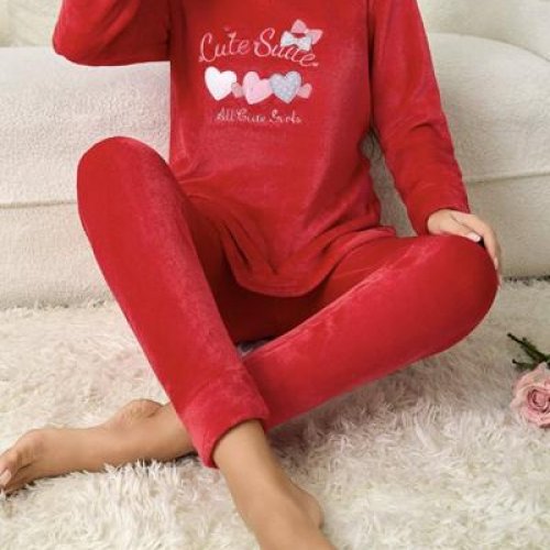 Пижама Anion (50-58) 70371 red (зима) Anion 70371 red