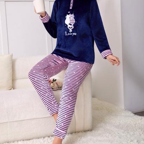 Пижама Anion (50-58) 70160 navy-pink (зима) Anion 70160 navy-pink