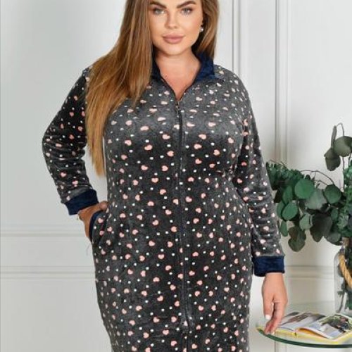 Халат Anion (50-58) 901-W9 grey (деми) Anion 901-W9 grey