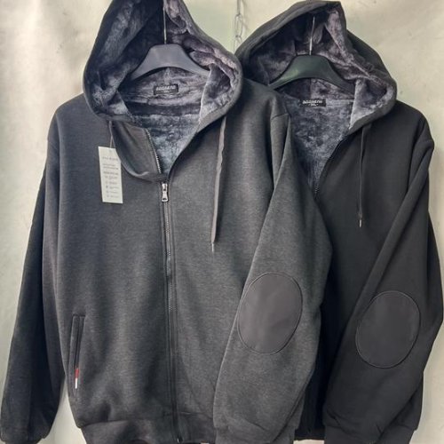 Кофта спорт TRAN (M-3XL) K2310 black (зима) TRAN K2310 black