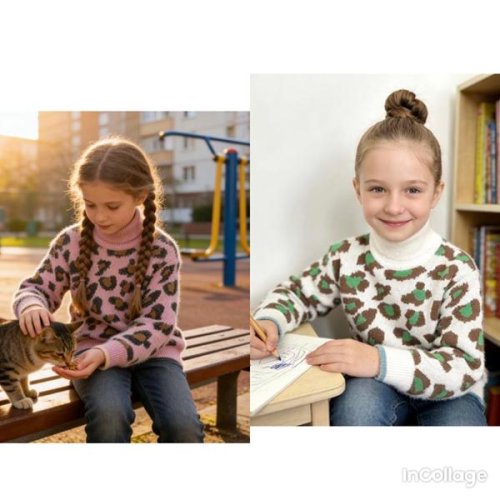 Свитер Fili kids (110-150) 379 pink (зима) Fili kids 379 pink