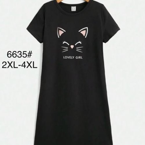 Туника Fili Wear (2XL-4XL) 6635 black (лето) Fili Wear 6635 black